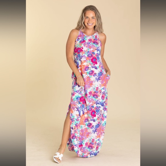 Floral Maxi Dress - Picture 1 of 5